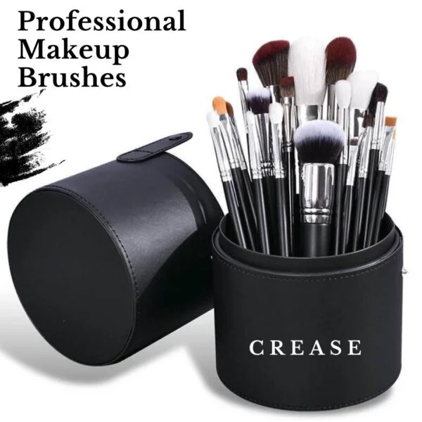 Crease Cosmetics 23 Professional Brush Set with Brush Cup Holder Professional Makeup Brushes 1